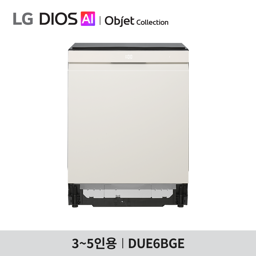 [LG 전자] LG 디오스 AI 오브제컬렉션 식기세척기 DUE6BGE - 14인용 / 걸레받이 150mm